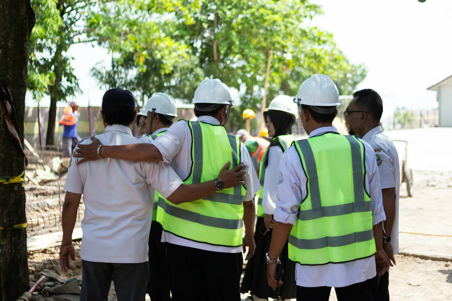 Construction crews